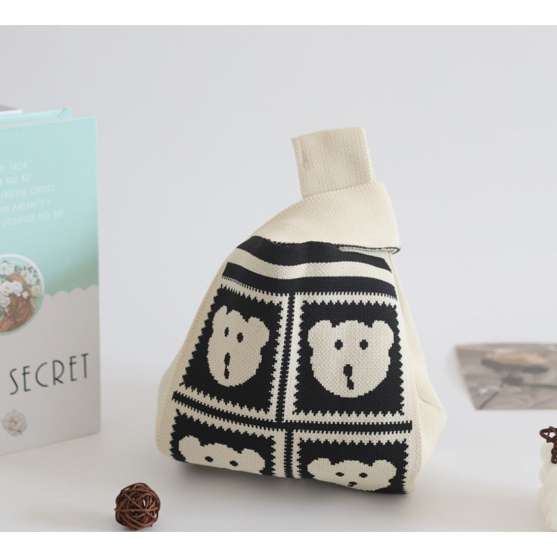 Women's Knitted Woven Vest Simple Gift Handbags