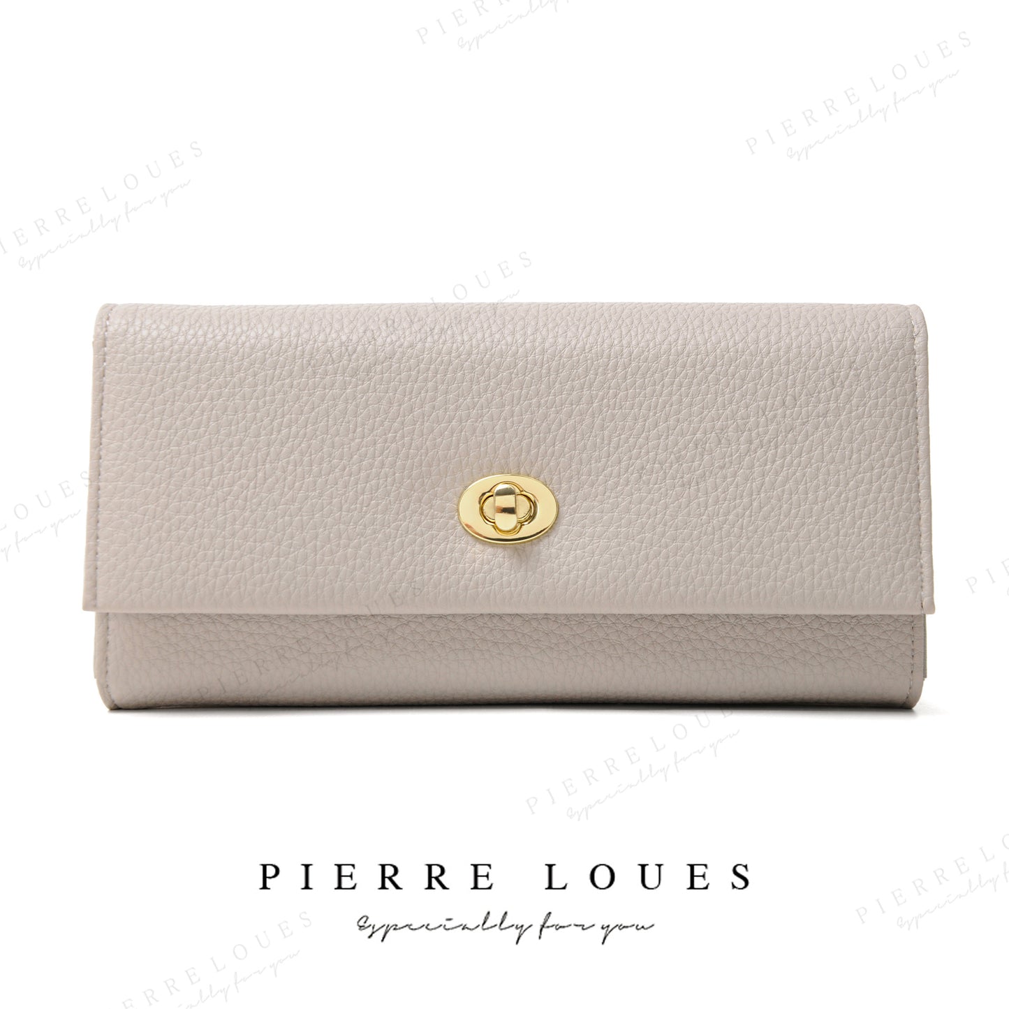 Long Premium Lychee Pattern Classic Trifold Ladies Wallets