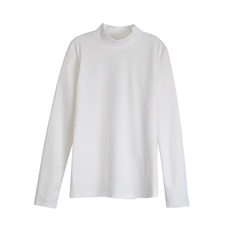 Women's Half Turtleneck Bottoming Shirt Inner Match Slimming Women's T-shirt