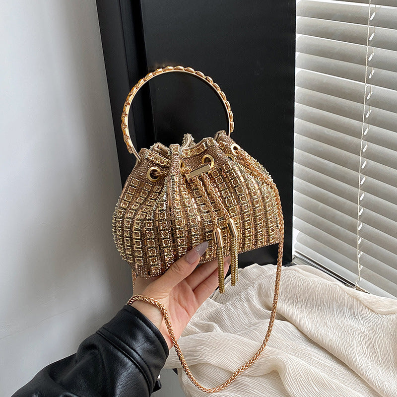 Women's Dinner Refined Rhinestone Chain Simple Fashion Evening Bags