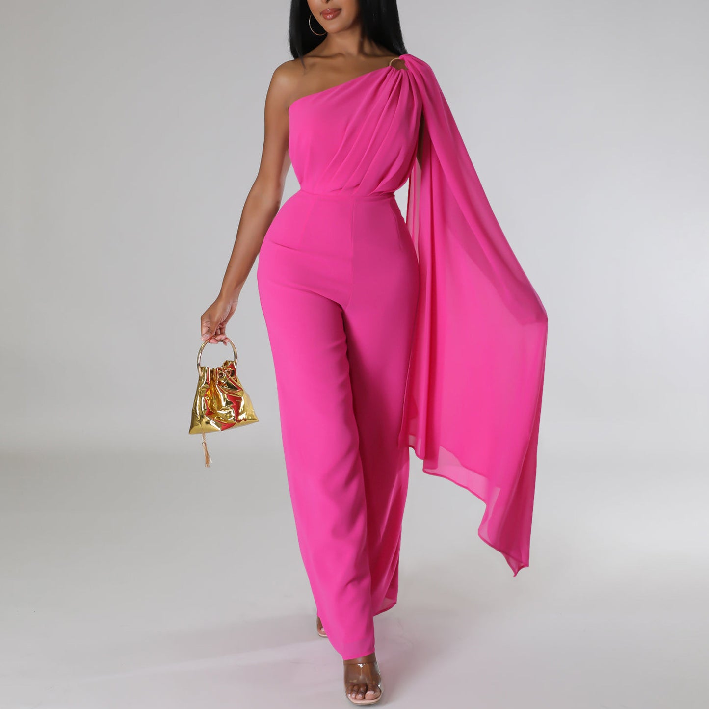 Women's Solid Color Sexy Banquet Fashion Dress Jumpsuits