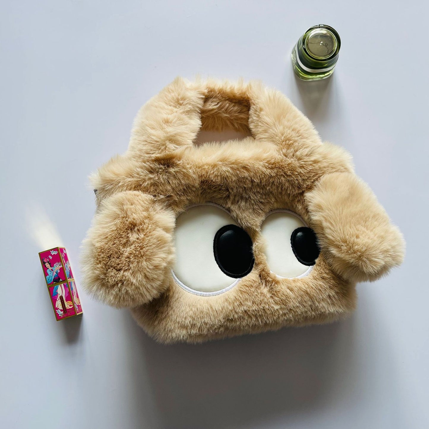 Plush Cute Big Eyes Puppy Oblique Handbags