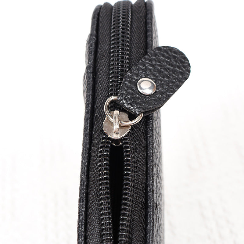 Creative Organ Multifunctional Zipper Vertical Short Card Holder