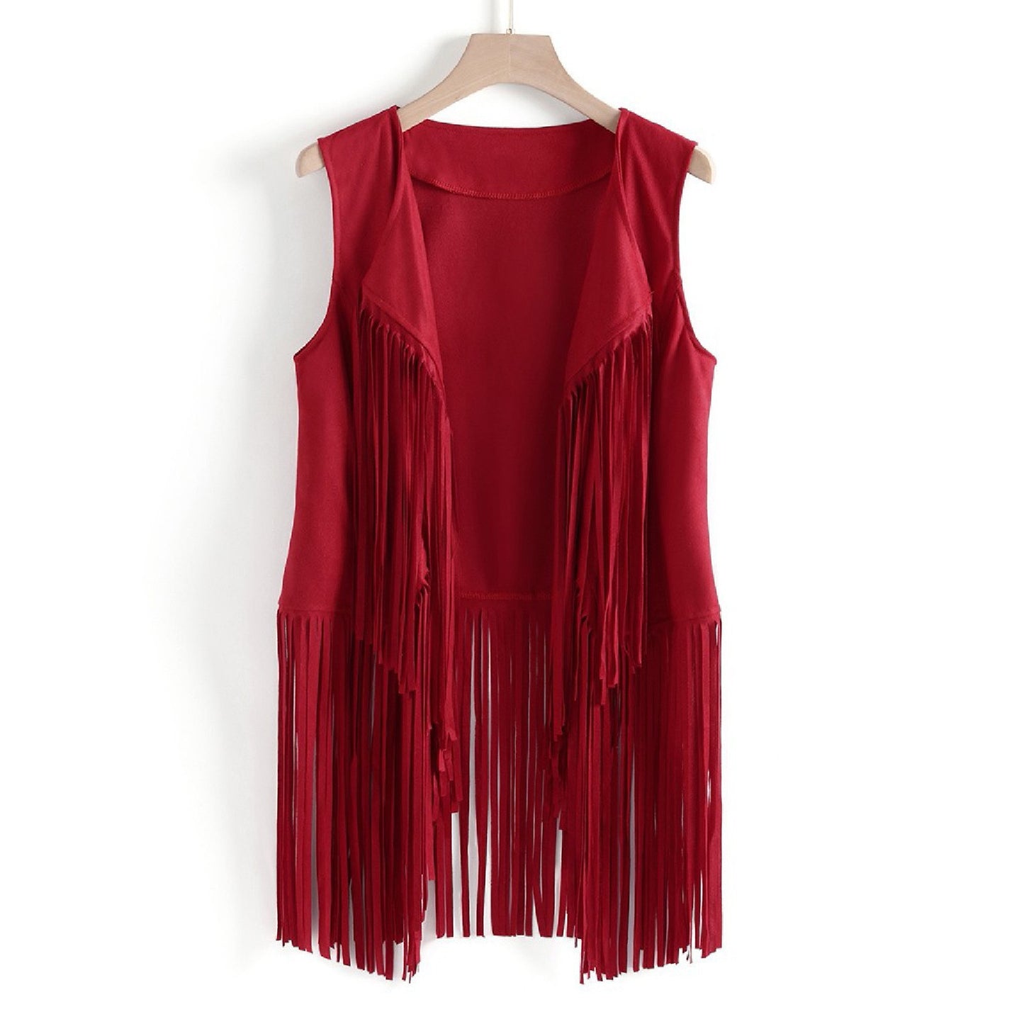 Fashion Thin Tassel Female Figure Flattering Vests