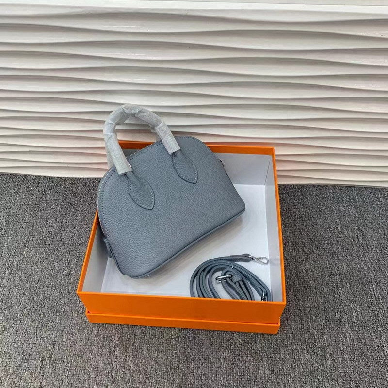 Cowhide Lychee Pattern Mini Shell Candy Color Handbags