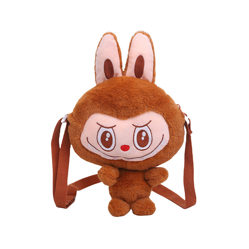 Automobiles Curtain Cloth Plush Pop Mart Cartoon Shoulder Bags