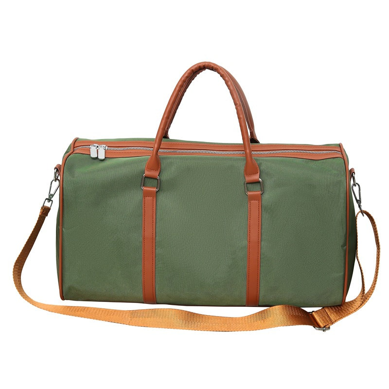 Women's Stitching Contrast Color Large Capacity Buggy Travel Bags