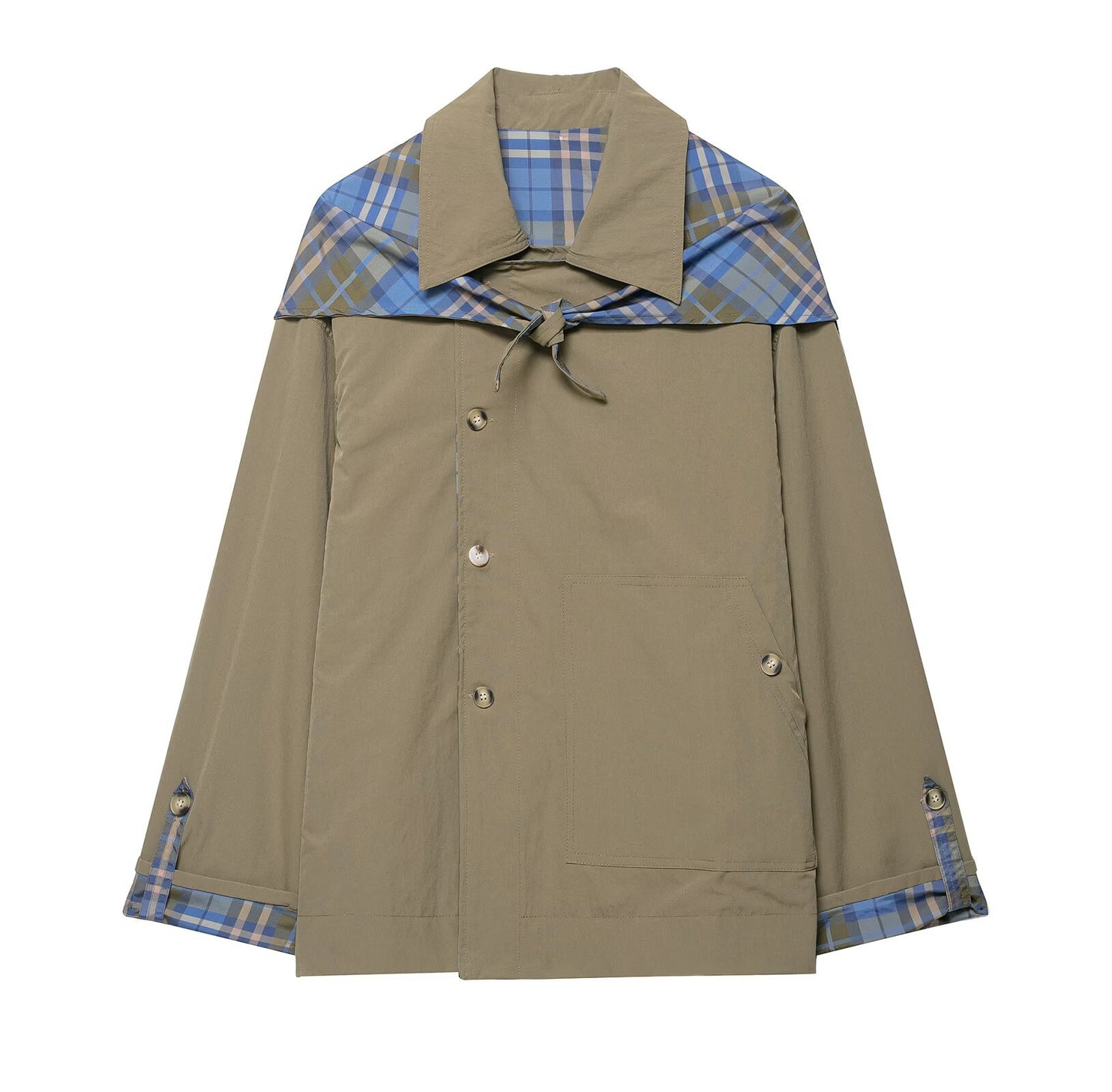 Women's Autumn Double-sided Plaid Scarf Decorations For Jackets