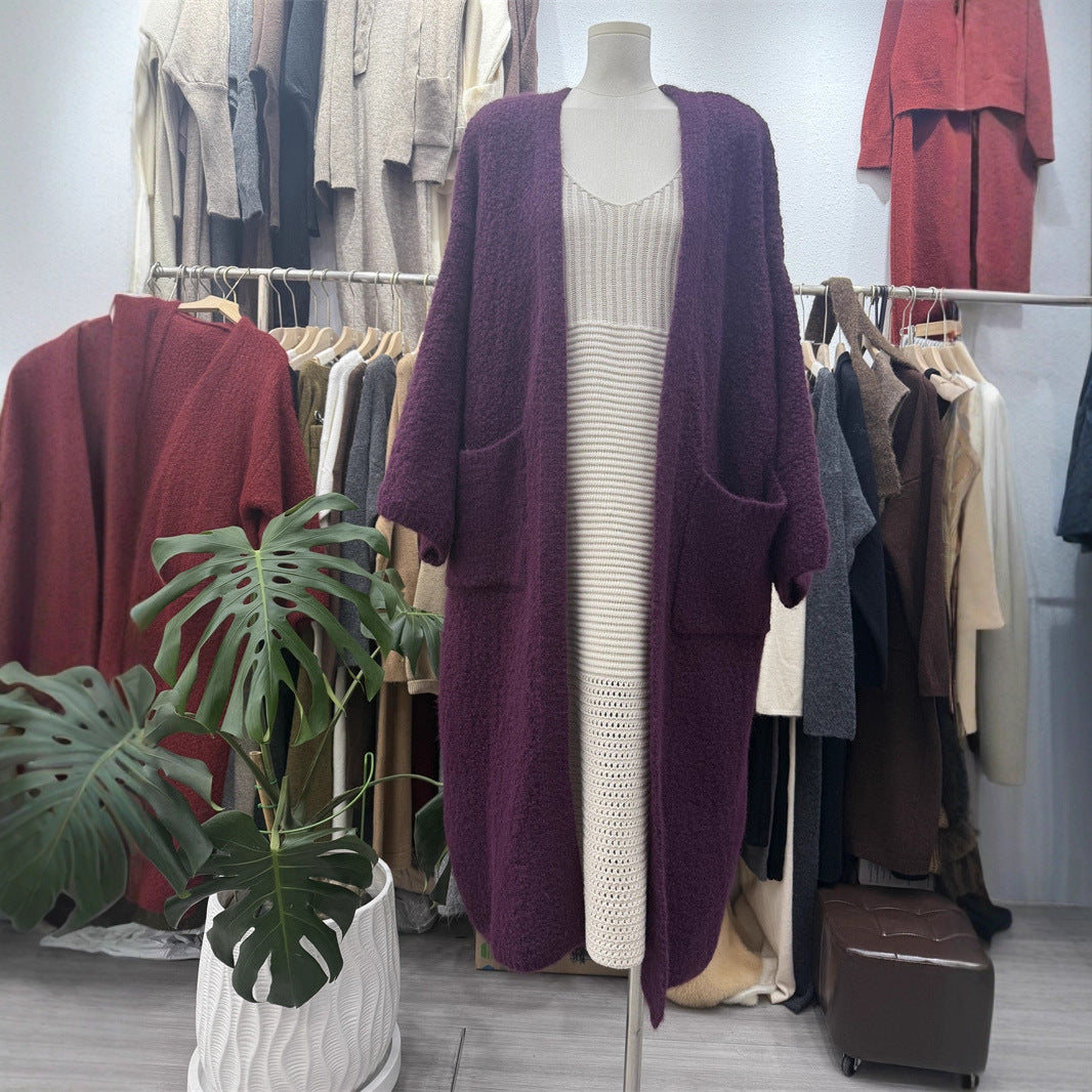 Long Knitted Korean Style Casual Loose Knitwear