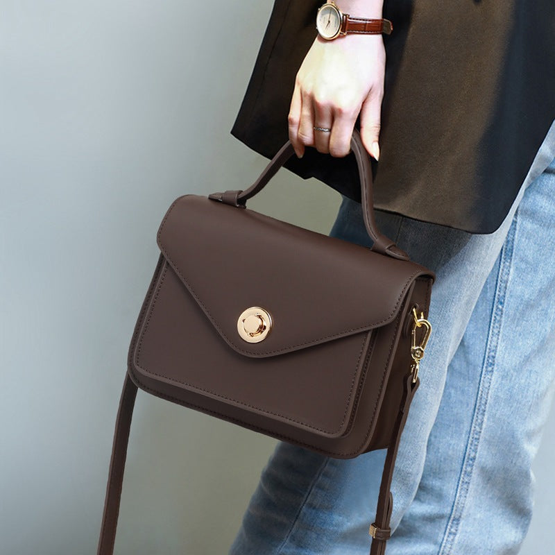 Women's Poor Genuine Leather Commuter High-grade Crossbody Bags