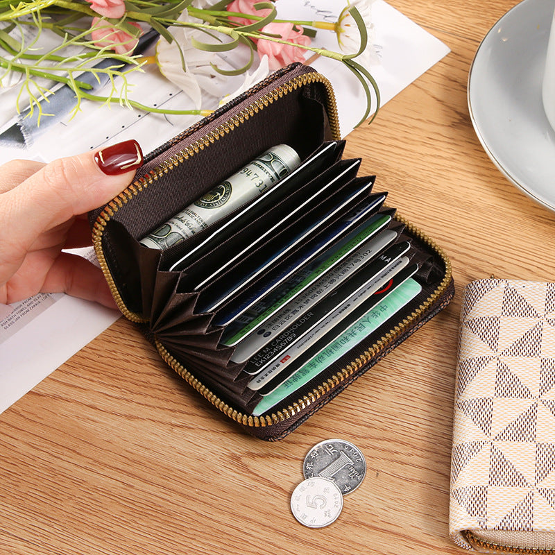 Women's Cool Fashion Position Versatile Zipper Card Holder
