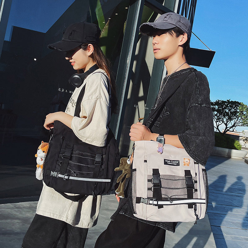 Women's & Men's & Reflective Tooling Fashion Style Large Men's Messenger Bags