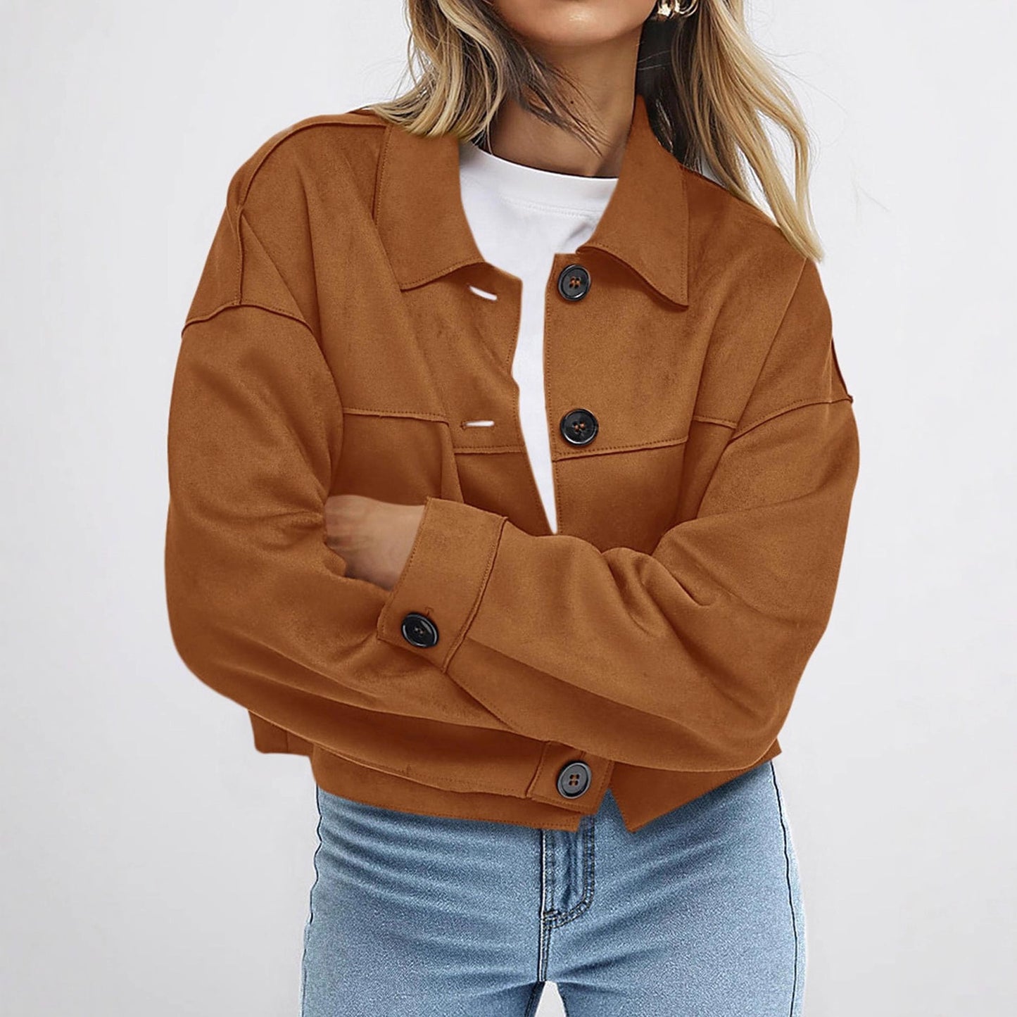 Women's Winter Suede Casual Lightweight Autumn Fashion Clothing