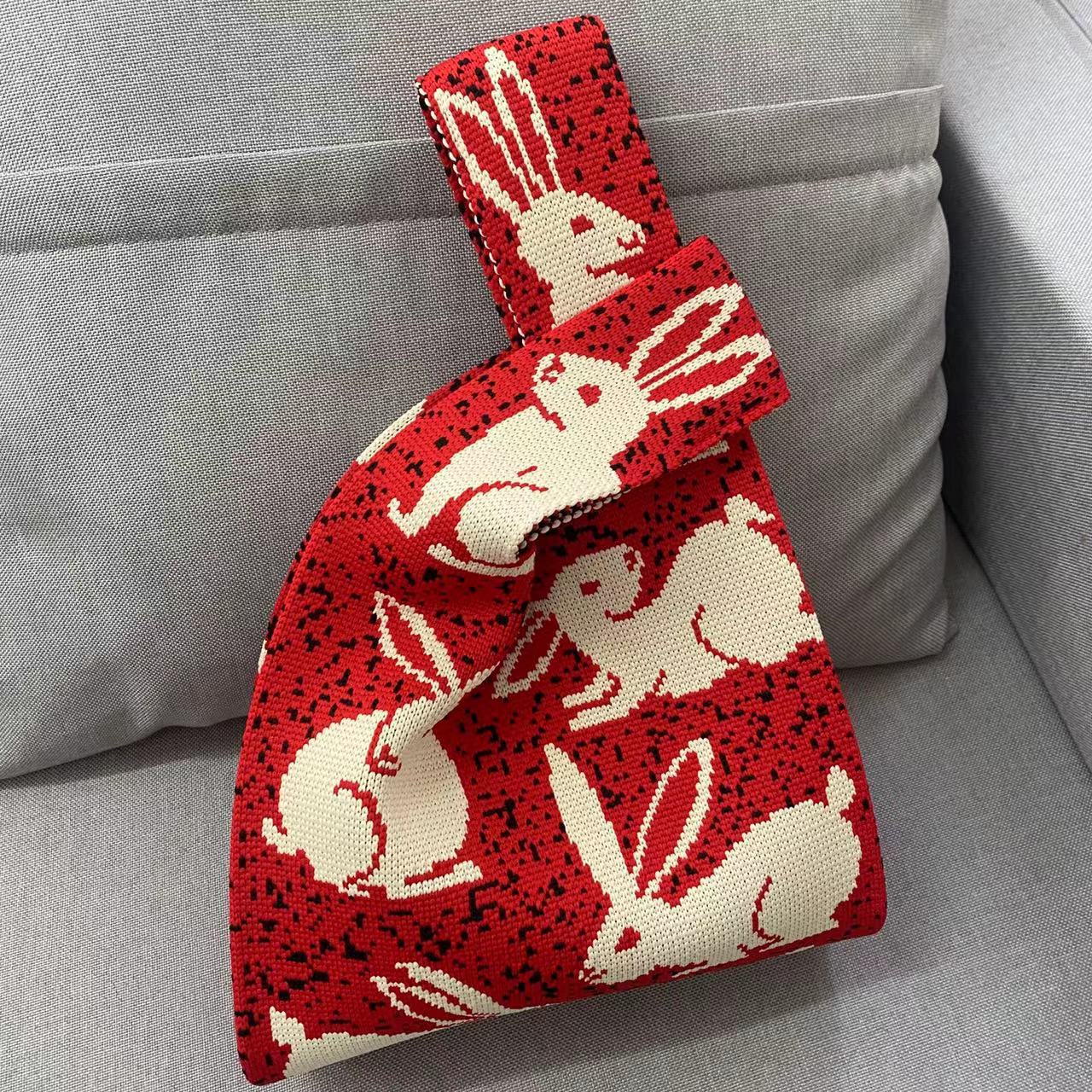 Large Capacity Totes Vest Narcissus Woolen Handbags