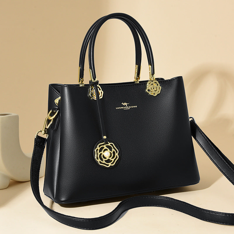 Women's Large Capacity Commuter Style Soft Fabric Handbags