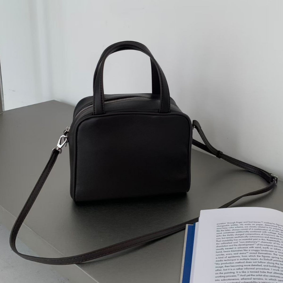 Women's High-grade Fashion Exquisite Carrying Genuine Leather Small Square Bags