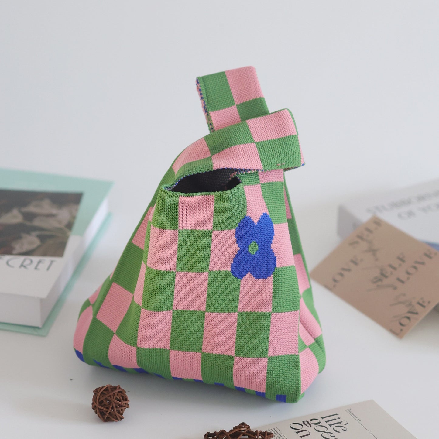 Women's Knitted Woven Vest Simple Gift Handbags