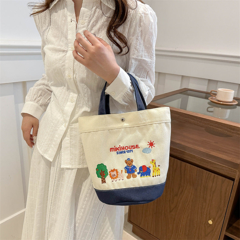 Walking Canvas Lightweight Large Capacity For Middle School Students' Schoolbags