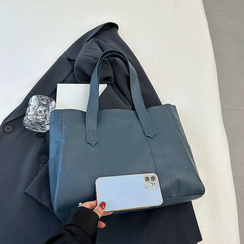 Women's Fashionable Korean Simple Large Capacity Totes Shoulder Bags