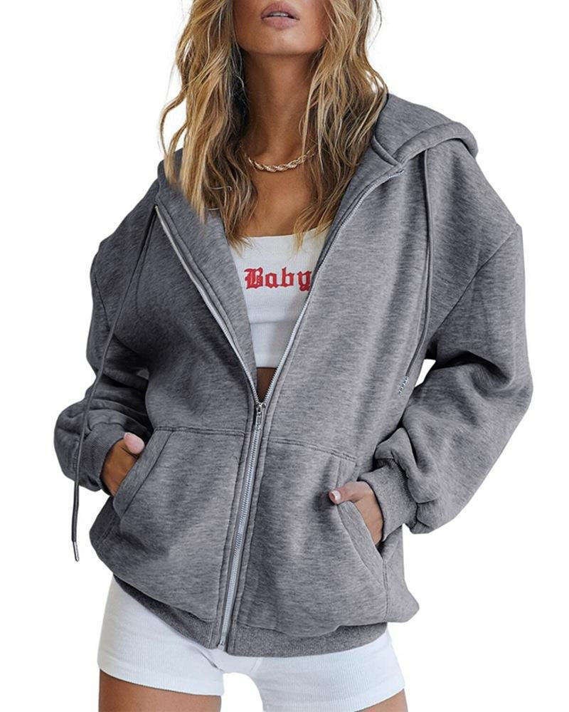 Women's Pull Autumn Solid Color Casual Clothes Drawstring Women's Sweater, Sweater