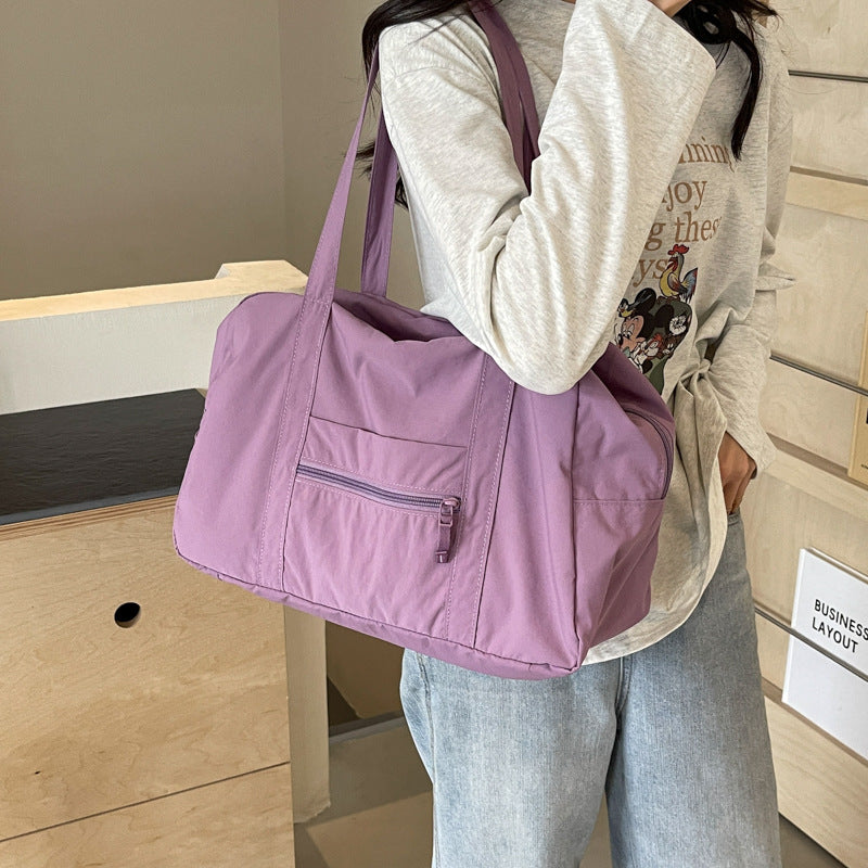 Women's Korean Nylon Cloth Lightweight Large Capacity Travel Bags