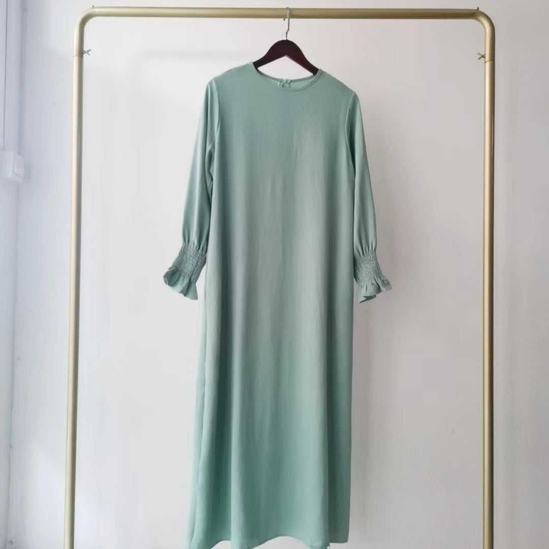Women's Fashion Round Neck Solid Color Plus Size
