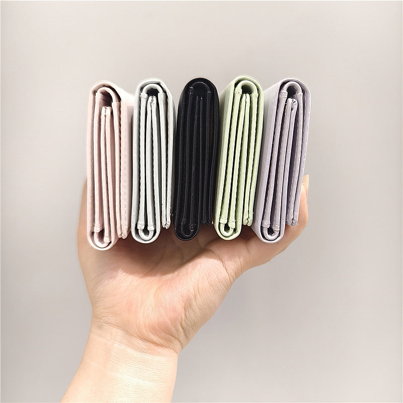 Women's Korean Style Patchwork Cute Cat Mini Ladies Wallets