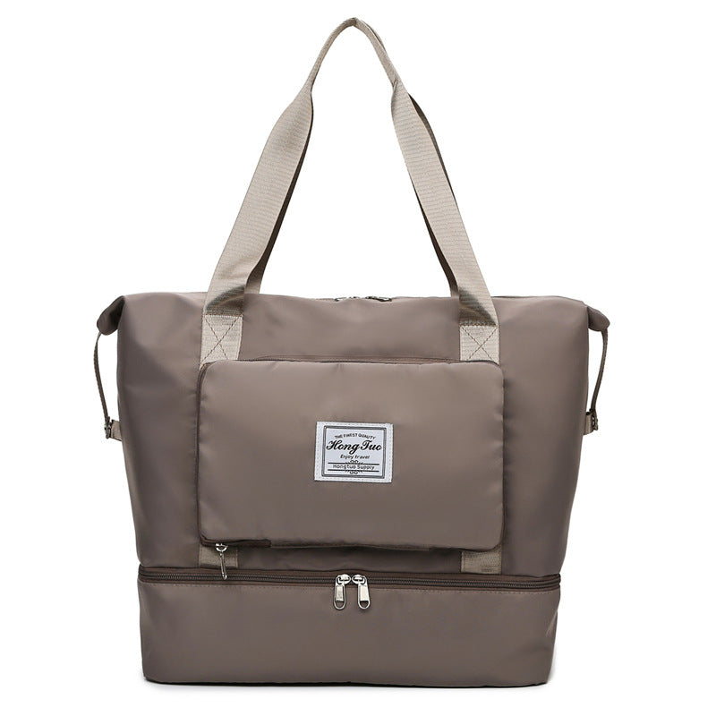 Women's Trendy Large Capacity Folding Pending Short Travel Bags