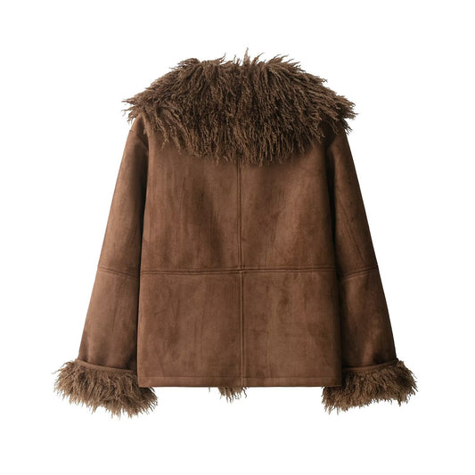 Women's Popular Fashion Faux Fur Effect Coats