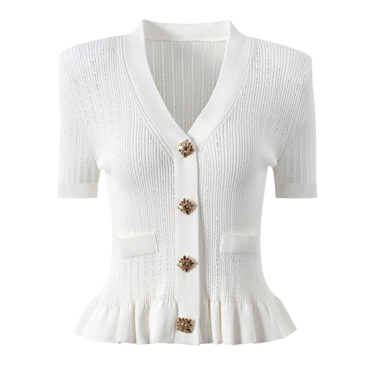 Women's Version Versatile Sleeve Knitted Tup Fishtail Suits