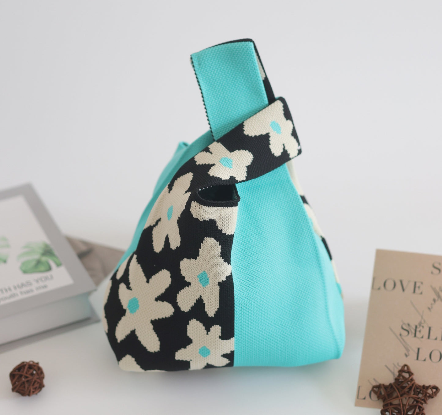 Women's Stylish Knitted Woven Vest Simple Handbags