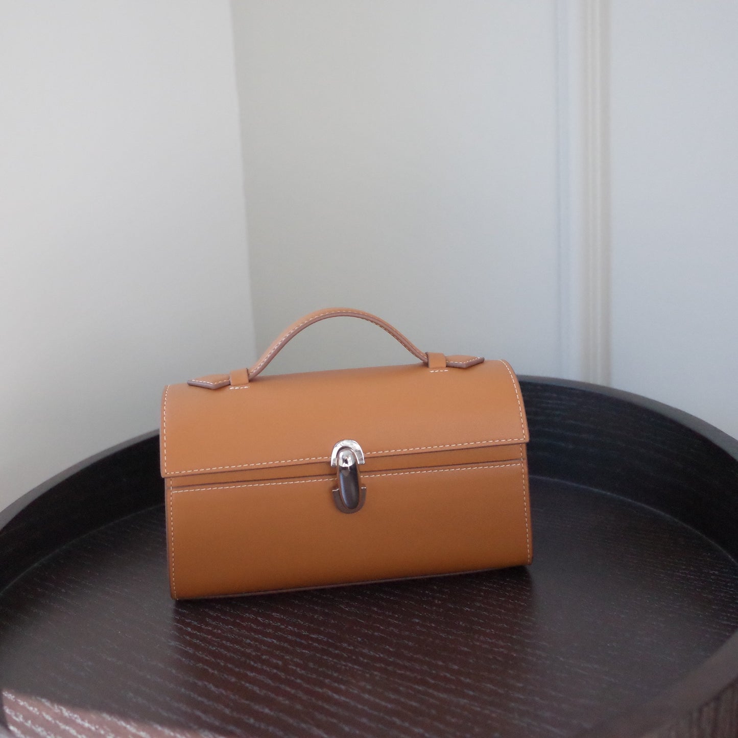 Slouchy Charming Women's Frosted Cowhide Simple Small Square Bags