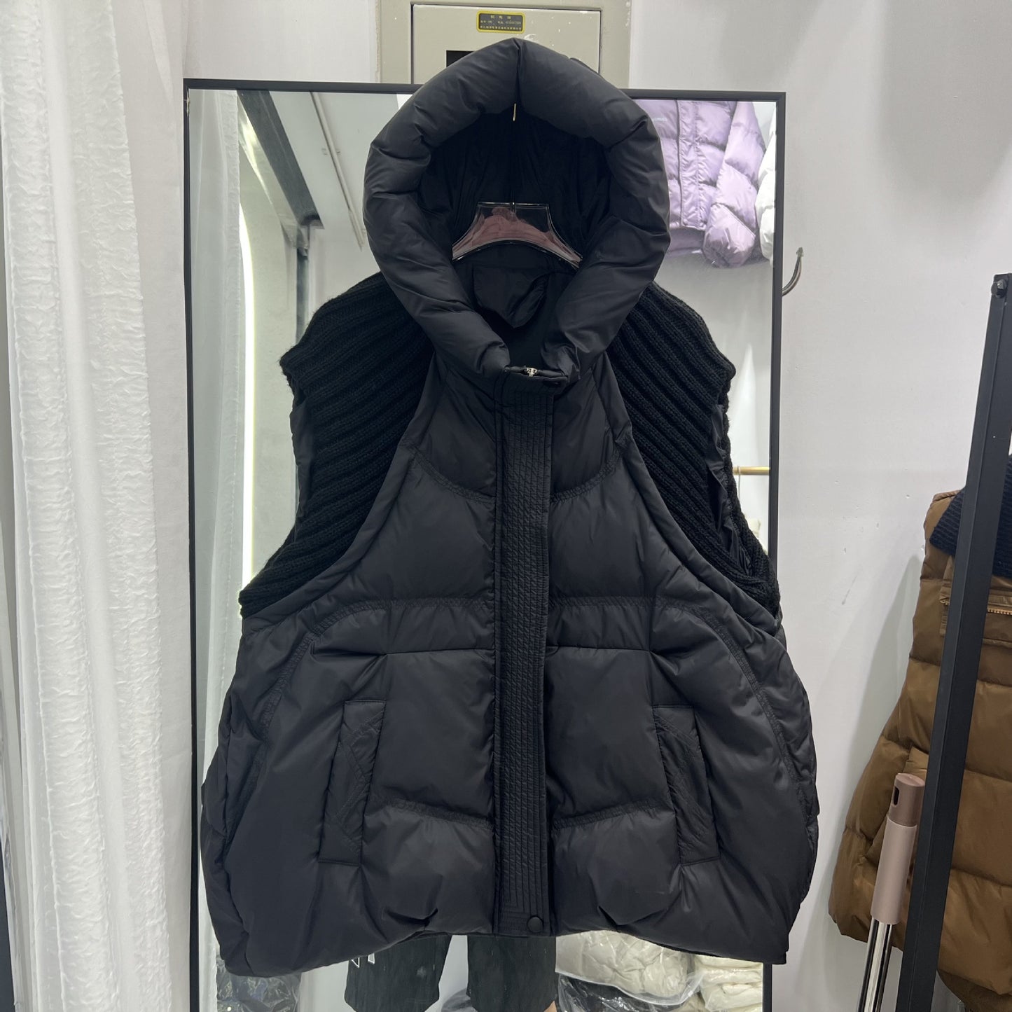 Women's Hood Thick Wool White Duck Korean Jackets
