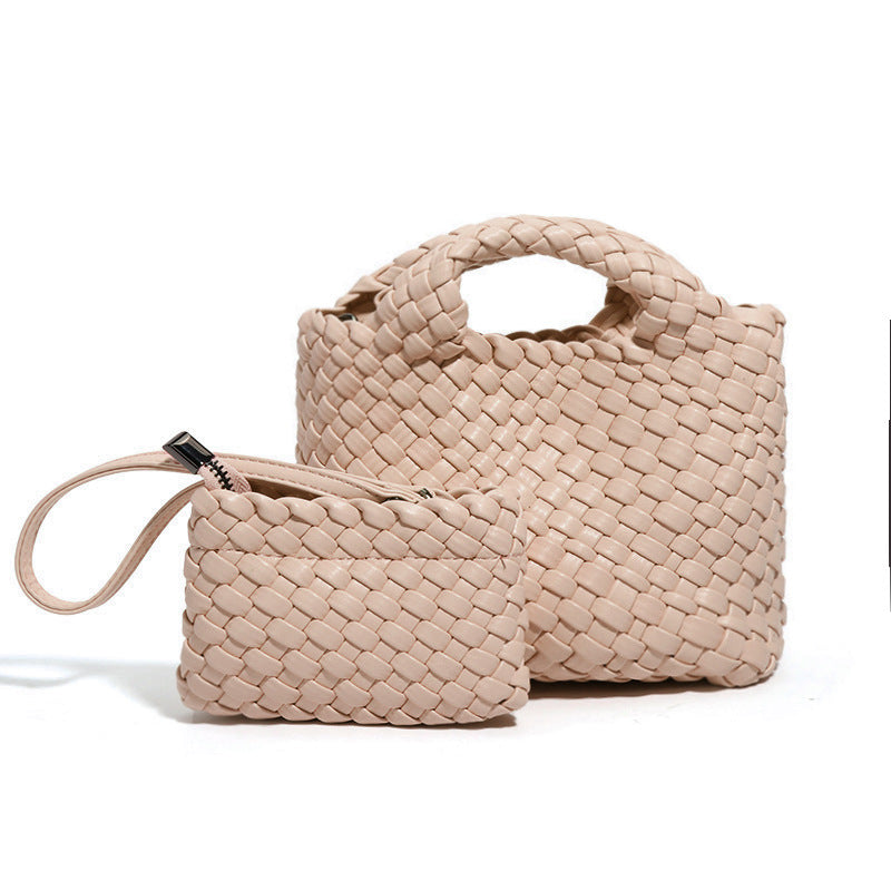 Women's Fresh Hand Woven Solid Color Vegetable Bags