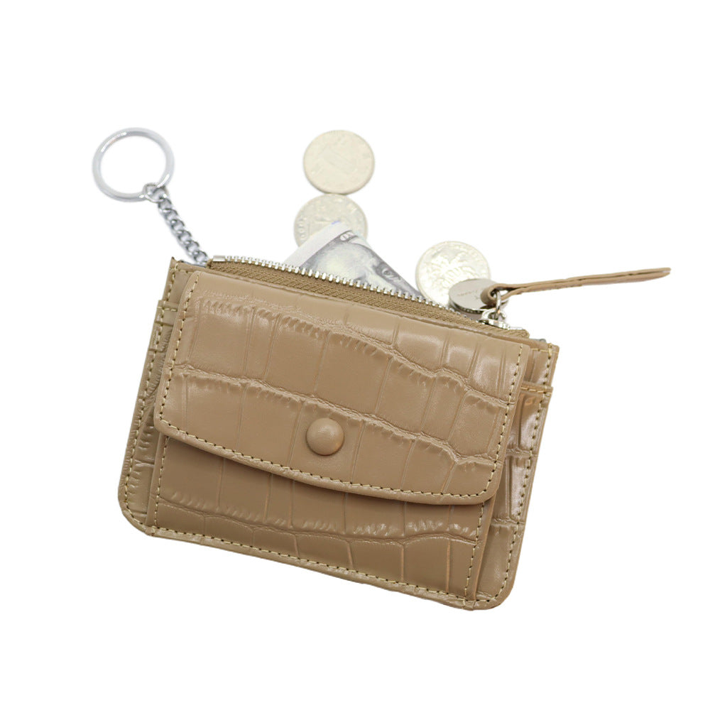 Layer Cowhide Crocodile Pattern Minority Fashion Coin Purses