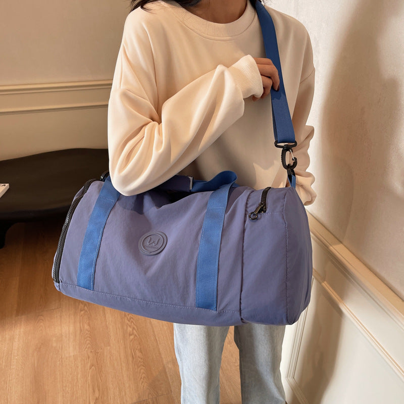 Large Capacity Out Fashion Solid Color Dry Travel Bags