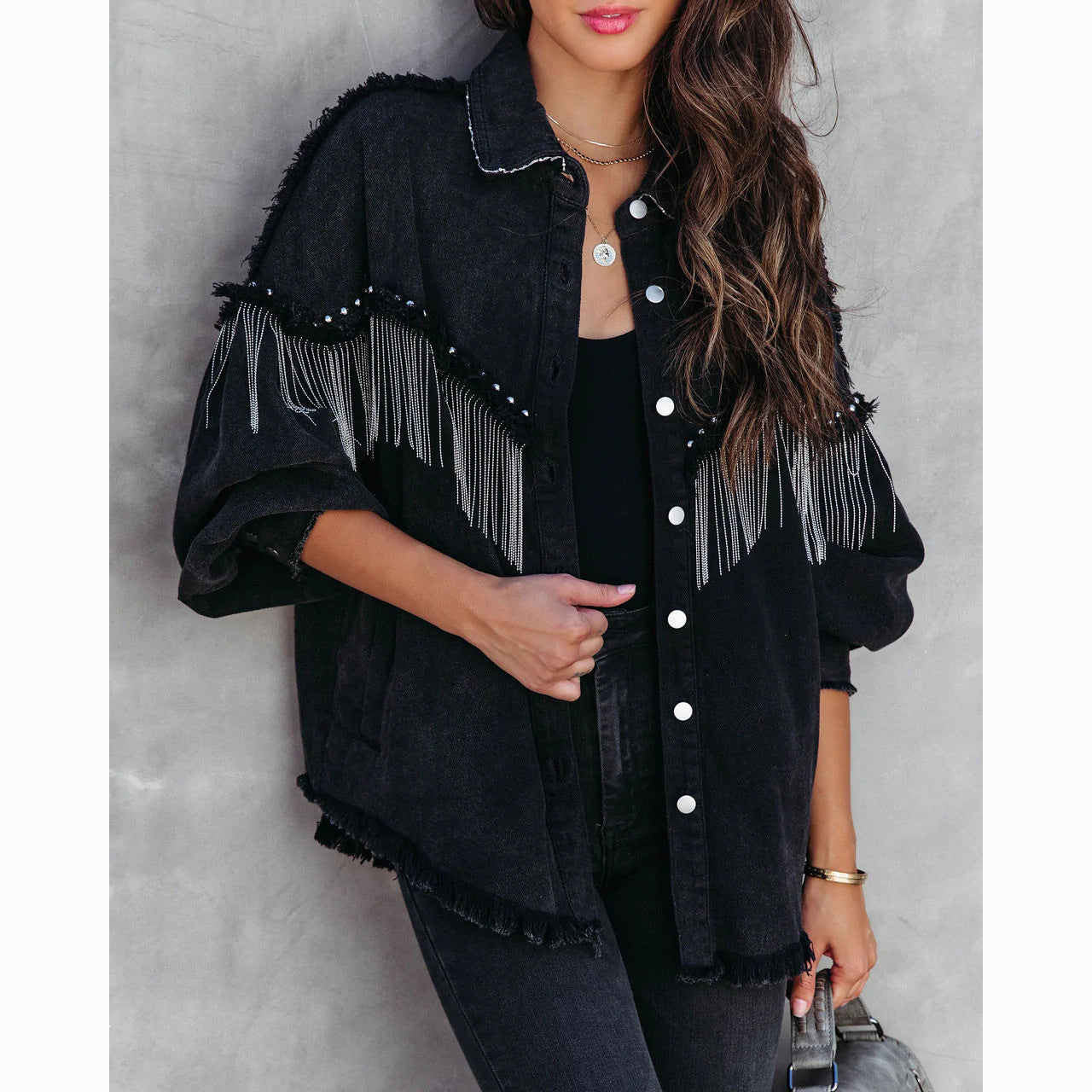 Wind Chain Rivet Street Fashion Single-breasted Jackets