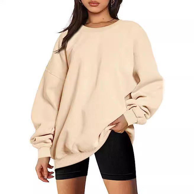 Women's Loose Sports Long Sleeve Round Neck Women's Sweater, Sweater