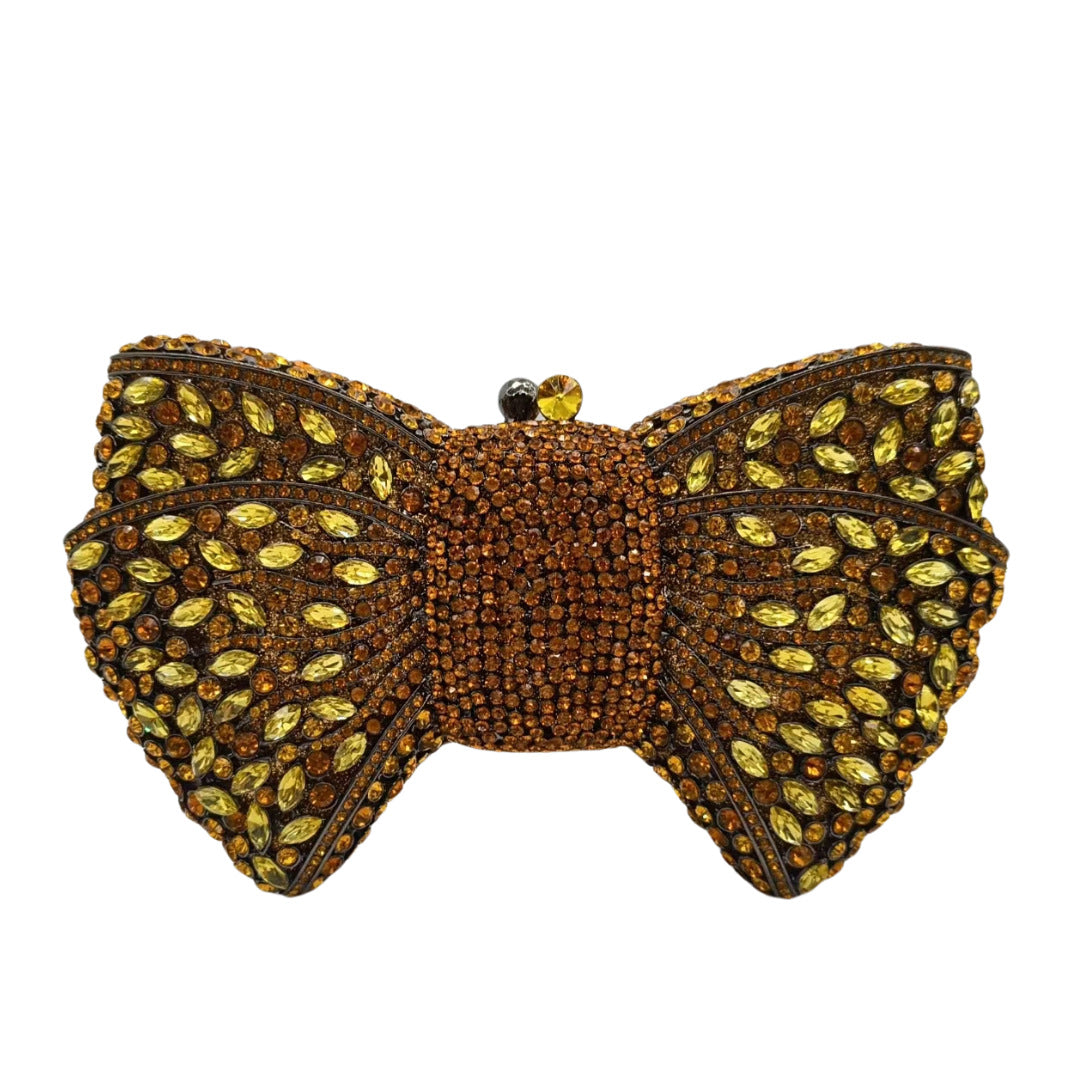 Women's Bow Diamond Banquet Dress Garment Evening Bags