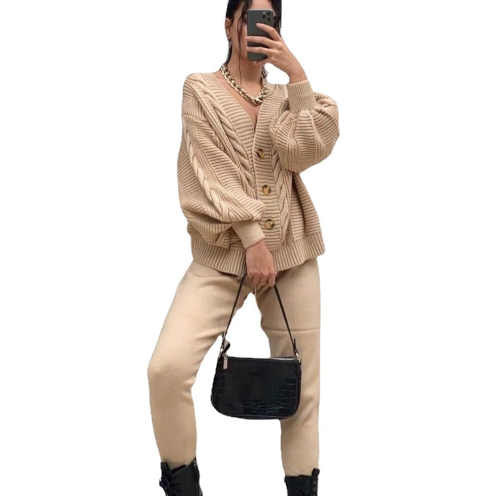 Women's Fashion Solid Color Slimming Long Sleeve Sweaters