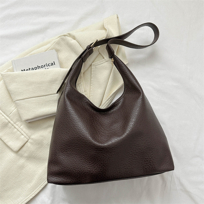 Women's Textured Commuter Winter Retro Fashion Underarm Handbags