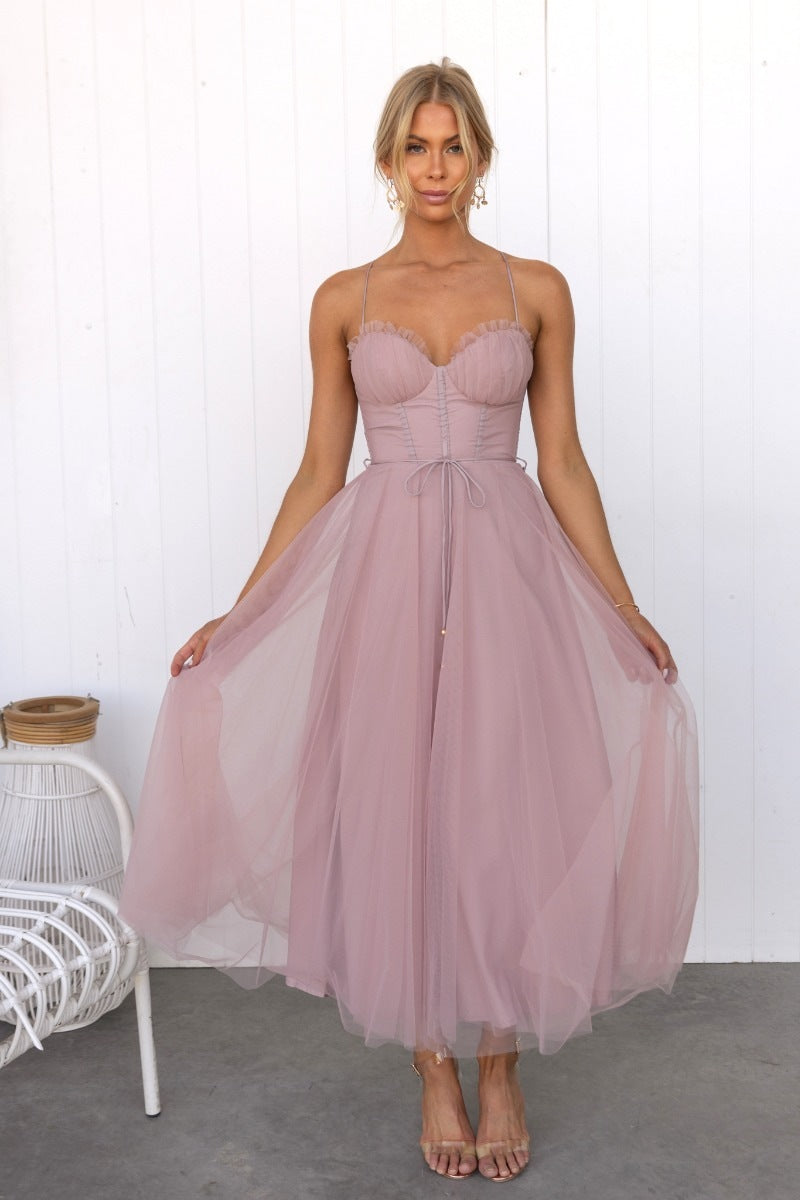 Elegant Sexy Straps Tulle Party Dress Dresses