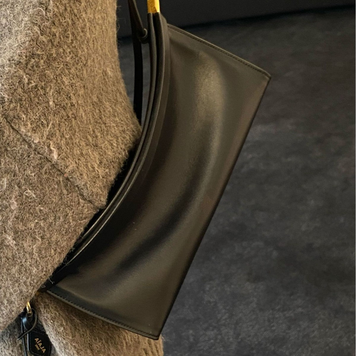 Pretty Genuine Leather Retro Baguette Underarm Bags