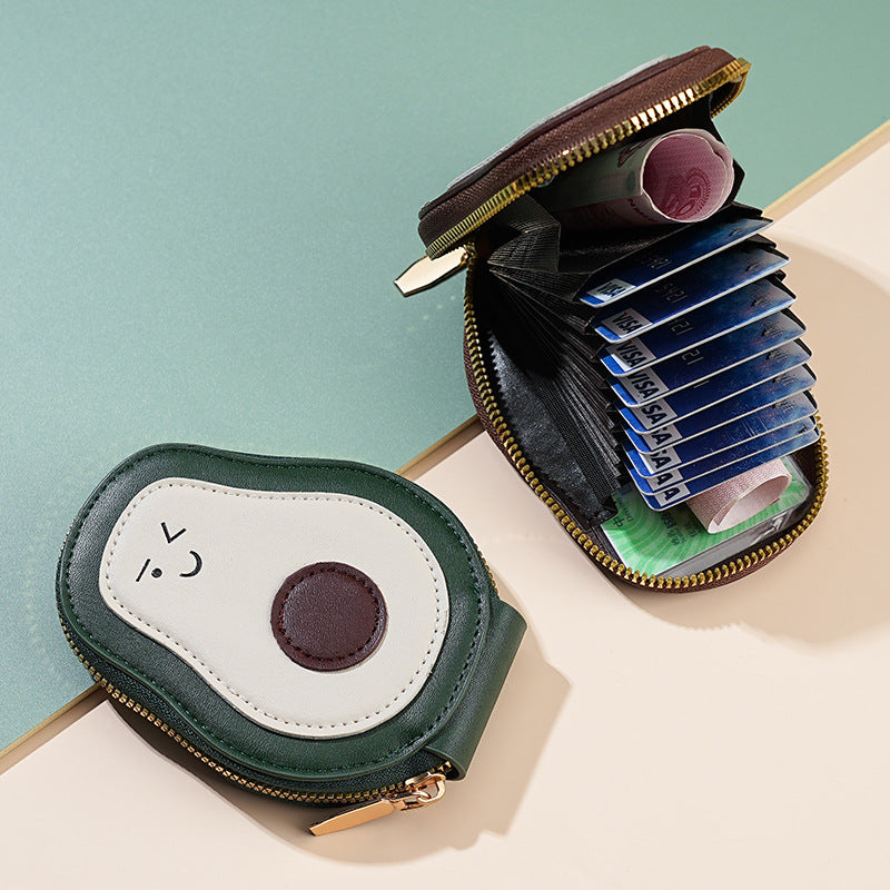 Cute Avocado Hot Exquisite Fashion Storage Card Holder