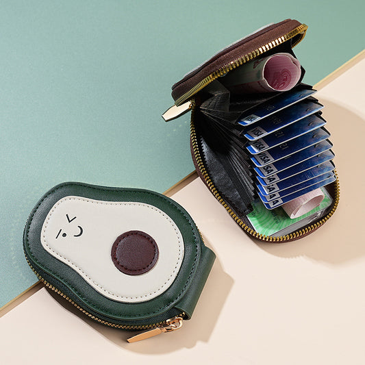 Cute Avocado Hot Exquisite Fashion Storage Card Holder