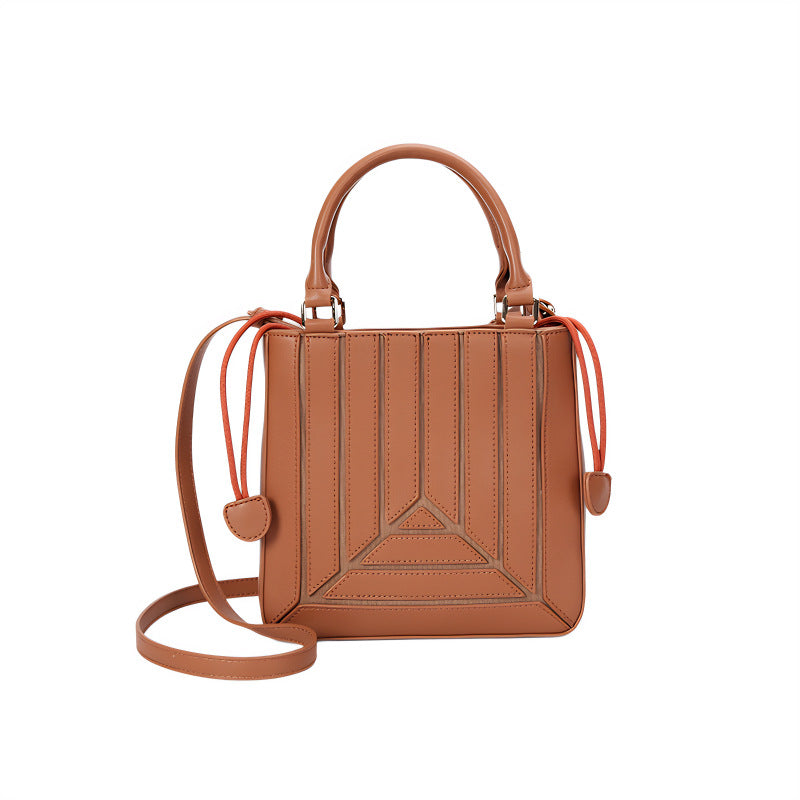 Western Style Color Contrast Patchwork Fashionable Small Square Bags