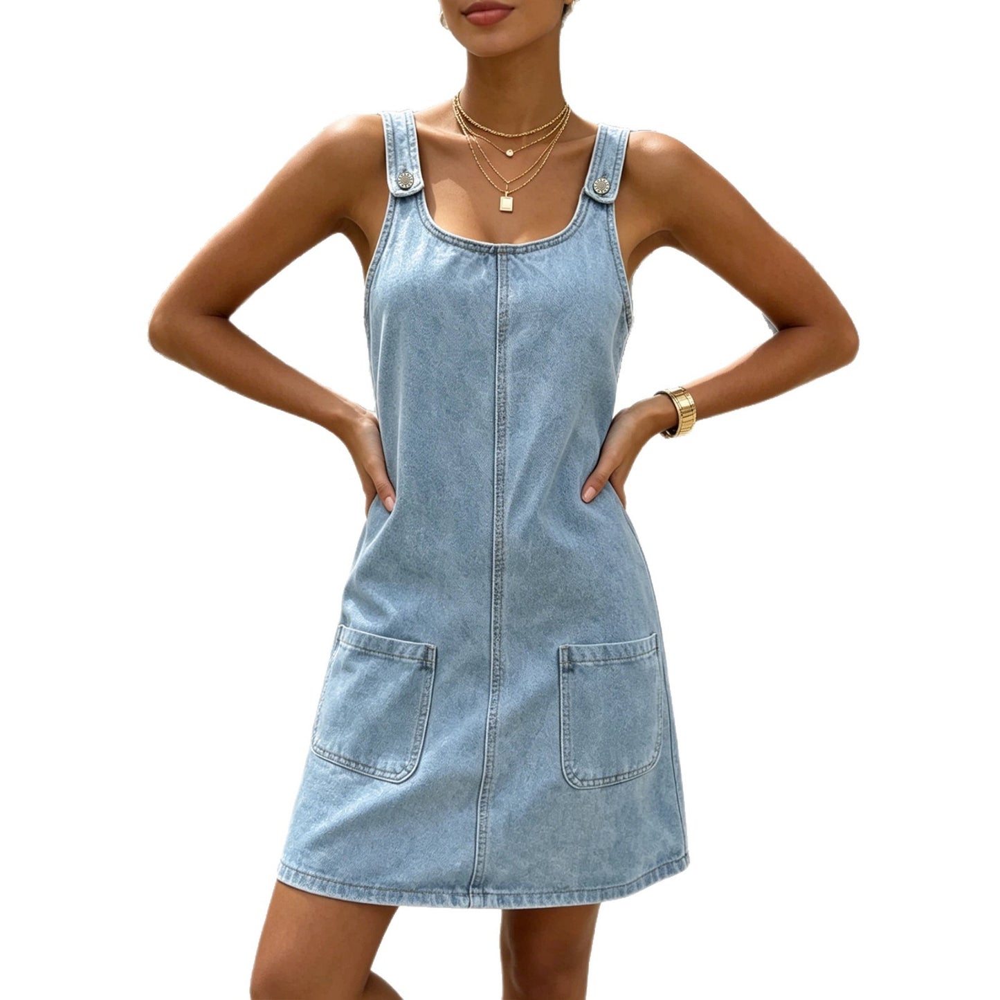 Women's Summer Denim Sexy Cool Slip Fashion Dress