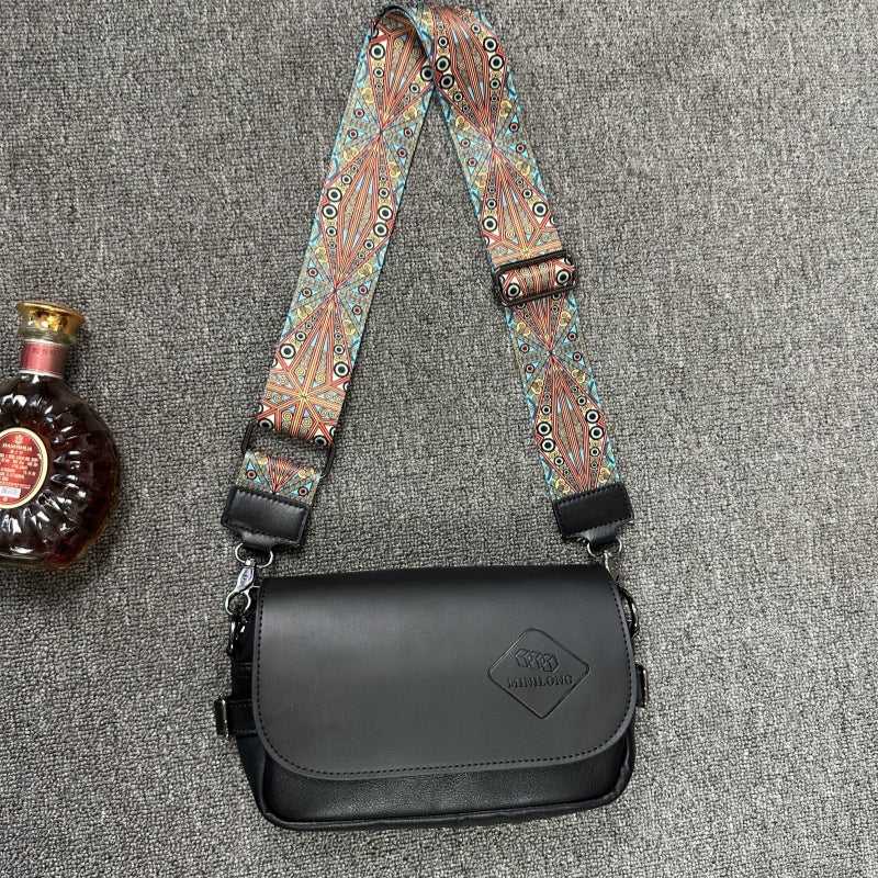 Men's Fashion Street Trendy Korean Style Green Men's Messenger Bags