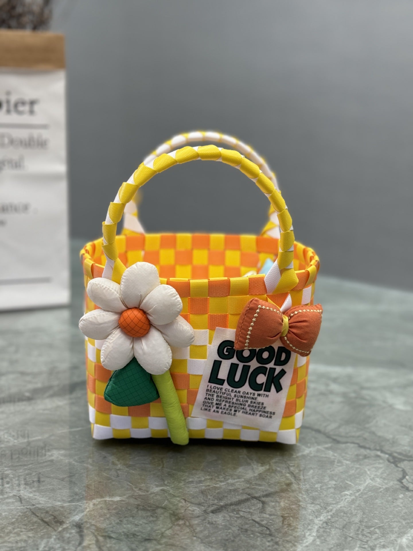 Women's Fried Street Woven Hand Gift Basket Handbags