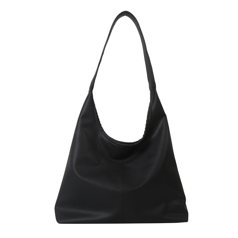 Soft Leather Large Capacity Fashion Retro Commuter Tote Bags